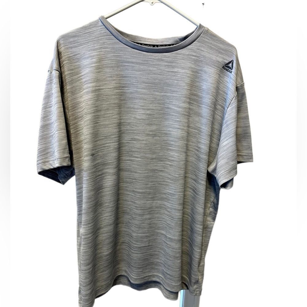 REEBOK, t shirt , gray , size large